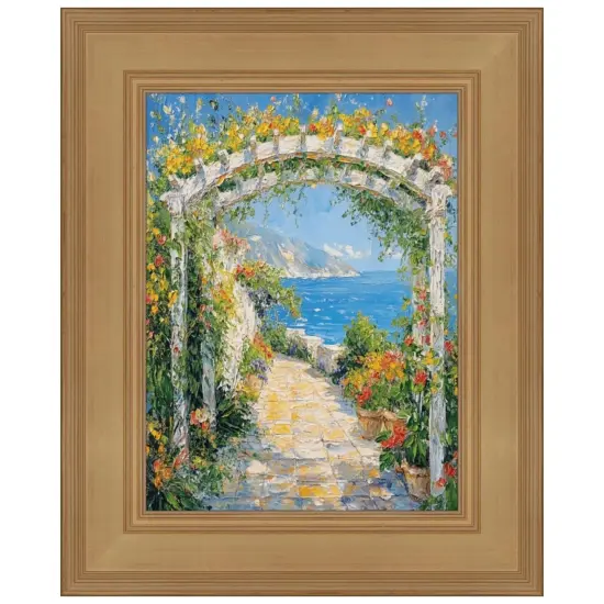 Wide Gold Flat Panel Picture Frame 30x40 frame {1}
