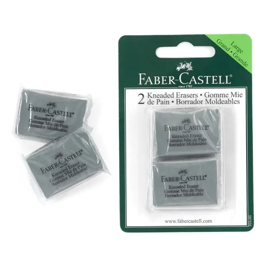 Faber-Castell Kneaded Eraser 2/Pkg-Large {3}