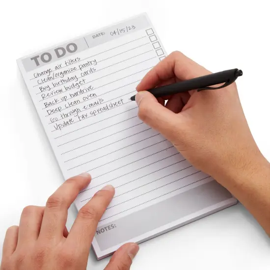 6 Pack To Do List Notepads, Daily Reminder Checklist (8.5 x 5.5 In, 60 Sheets Each) White {3}