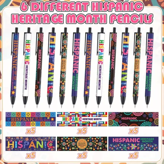 Hispanic Heritage Month Mechanical Pencils (Black) {2}