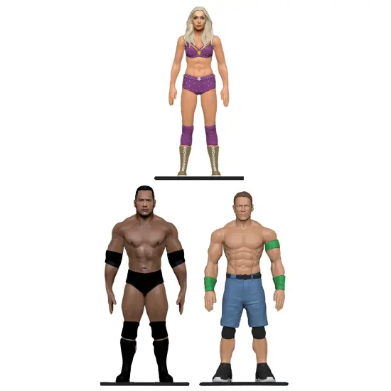 FleXfigs: WWE Icons Deluxe Pack - 6 Characters - Wrestler Articulated Action Figures, Flex It - Pose It!, Collectible Toy Miniatures, Licensed, Kid 3+ {4}