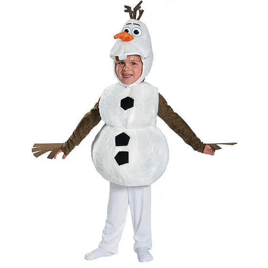 Disney Frozen Olaf Toddler Child Costume with Headpiece {1}