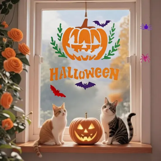 Flushable Plastic Stencils Pumpkin Witch(5Inch 30Pcs Halloween) {4}