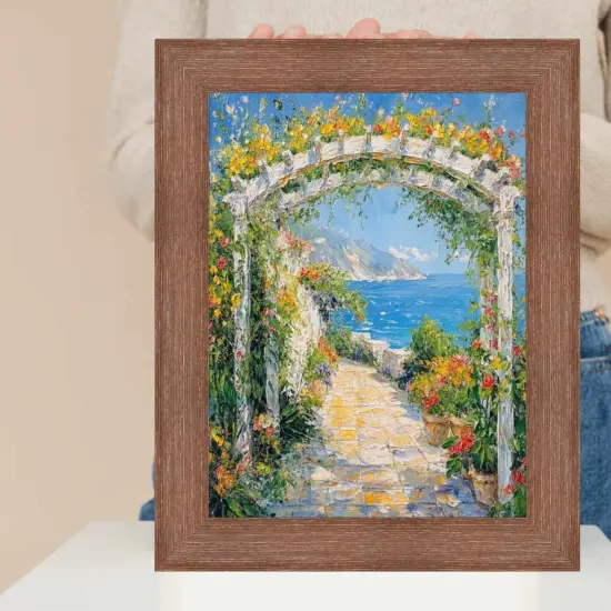 Rust Brown Grain Barnwood Picture Frame 12x18 frame {3}