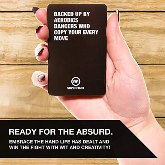 Superfight: 80's Deck - Expansion Adds 100 Themed Cards, Who Would Win In A Fight, Party Game, Ages 8+, 3+ Players {4}