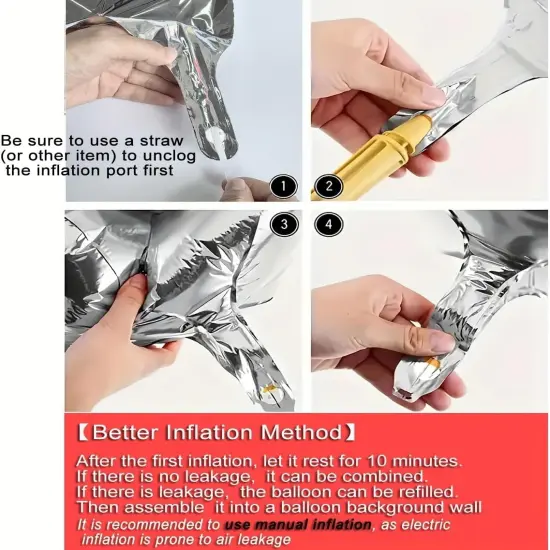 Hot Pink Party Decorations Square Foil Balloons(Pink+hot Pink) {3}