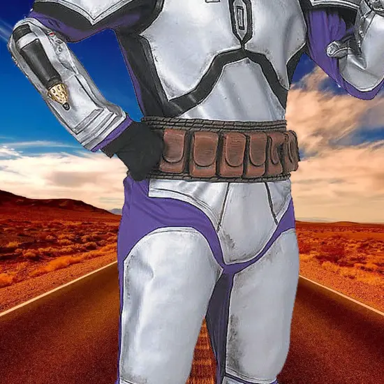 Boys Jango Fett Costume Star Wars Child Bounty Hunter Outfit {3}