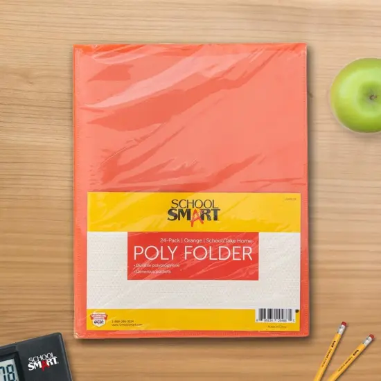 School Smart Take Home Folder, Orange, Set of 24 {5}