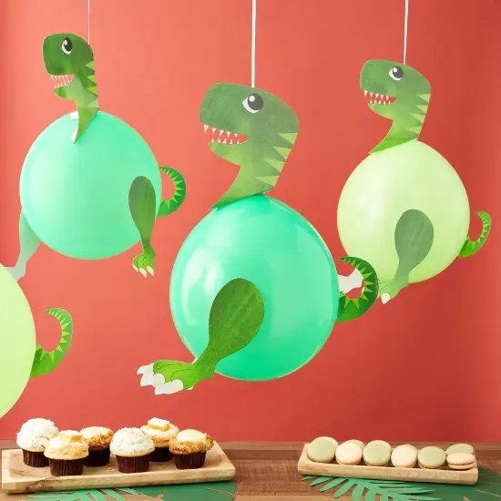 36 Pack Latex Dinosaur Balloons for Birthday Party Decorations, Party Supplies (Green, 12 In) {2}