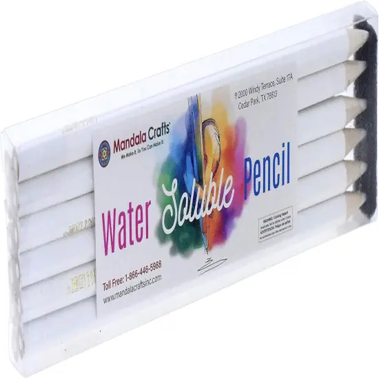 12 Water Soluble Pencils for Marking (White) {3}