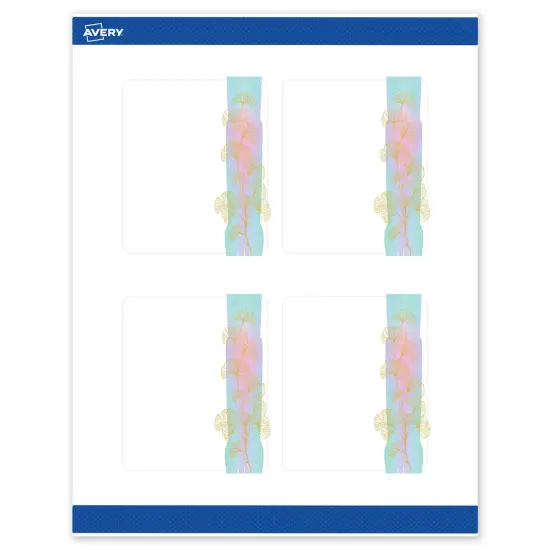 Avery Printable Rectangle Labels with Sure Feed Technology, Pre-Printed Floral Design, Matte White, 4" x 3-1/3", Laser & Inkjet Compatible, 40 Total, Great for Branding, Marketing, and Events {1}