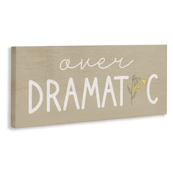 Stupell Industries Over Dramatic with Floral Canvas, design by Lil' Rue {3}