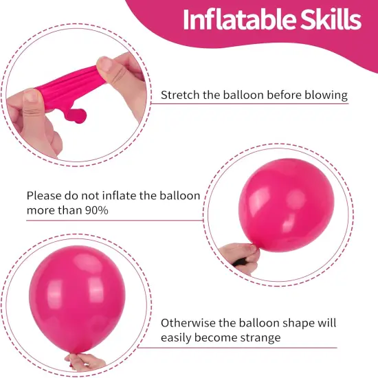 65pcs Hot Pink Balloons (Pink) {2}