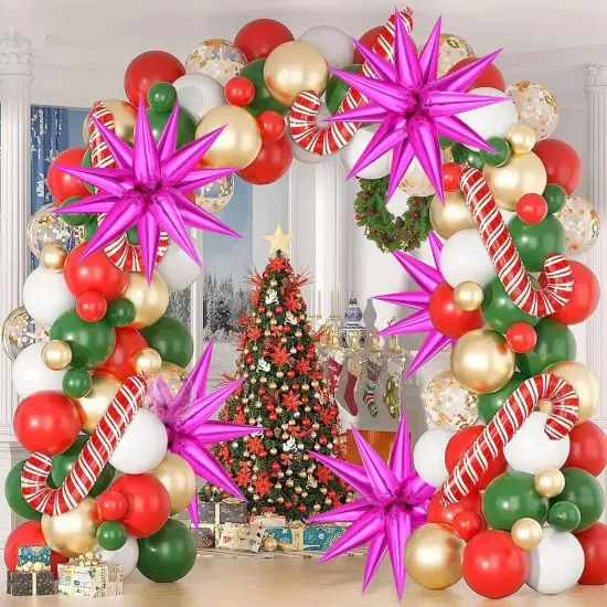 72 PCS Star Foil Balloons(Hot Pink Star Cones, 26 Inch) {2}