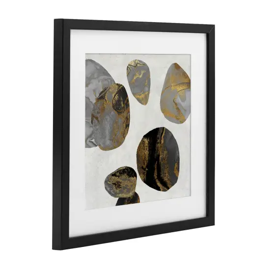 Stupell Industries The Golden Eggs Abstraction Framed Print Under Glass, design by Jacob Q {3}