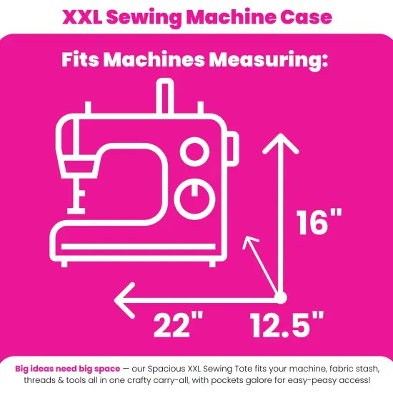 Everything Mary XXL 4 Wheel Collapsible Rolling Sewing Machine Storage Case, Black Quilted {3}