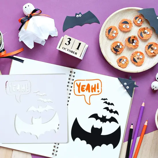 27 Pieces Halloween Painting Stencils(Painting) {4}