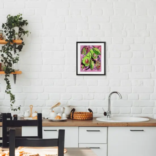 Stupell Industries Vibrant Avocado Collage Framed Print Under Glass, design by Susan Lugar {2}