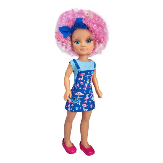 Nancy Curly Power Fashion Doll with Pink Hair, 16" Doll {1}