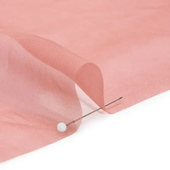 1 Yard Dark Rose Iridescent Chiffon-Like Silk Voile 54" Wide Sheer, Lightweight 100% Silk Adelaide Collection {2}