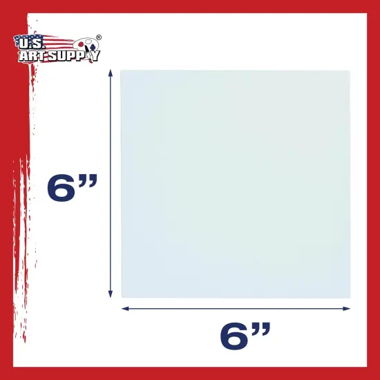 6" x 6" Professional Artist Quality Acid Free Canvas Panel Boards for Painting 24-Pack {3}