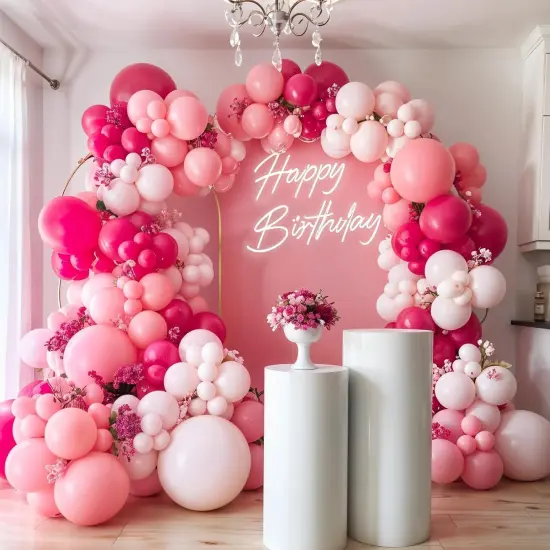 Hot Pink Balloon Arch Kit (Hot Pink) {6}