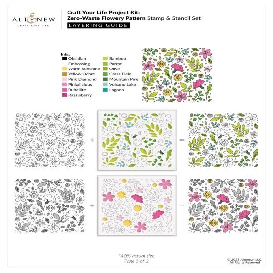 Craft Your Life Project Kit: Zero-Waste Flowery Pattern {3}