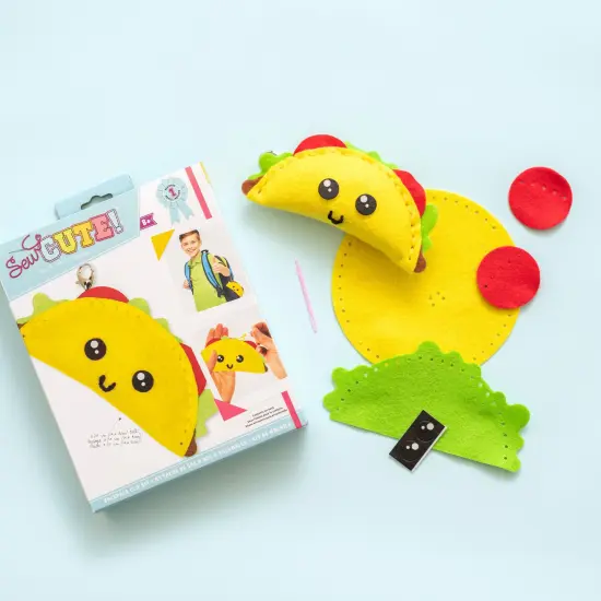 Colorbok Sew Cute! Needlepoint Kit-Mini Taco {4}