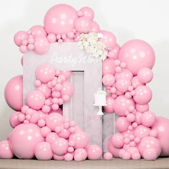 138 pcs Light Pink Balloons (Pink-y48) {1}