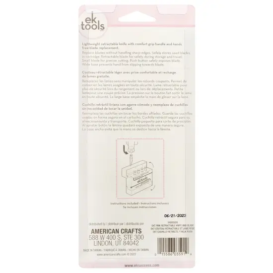 EK Success Retractable Knife-W/5 Blades {4}