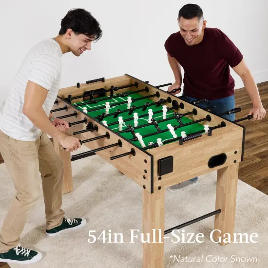 Best Choice Products Full Size 54in Regulation Foosball Table for Home, Game Room w/ 2 Balls, 2 Cup Holders Gray {2}