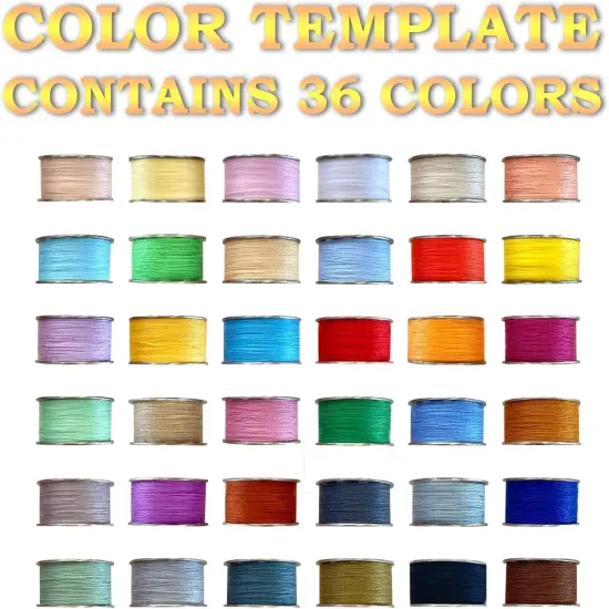 36Pcs Bobbins and Sewing Threads with Plastic Bobbin Case {5}