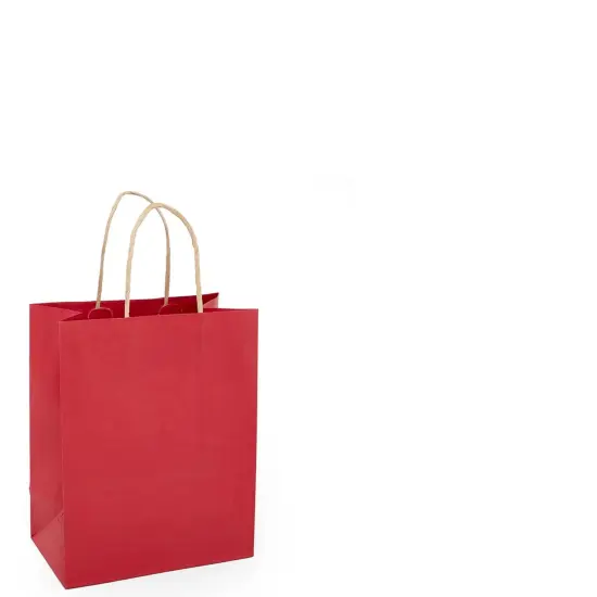 Modest Kraft Tinted Shopping Bags 5.5" x 3.25" x 8.375" {6}