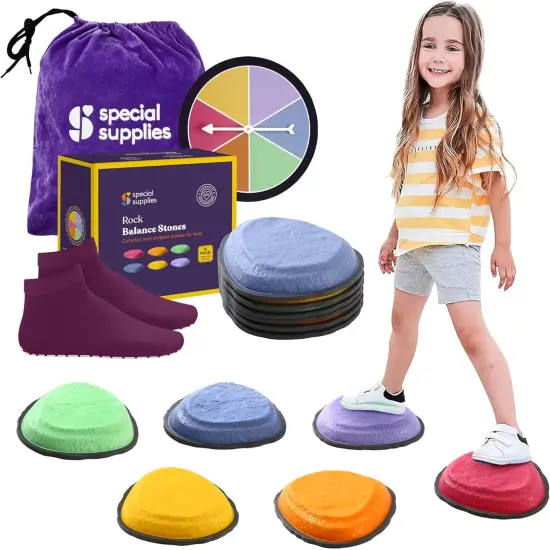Special Supplies Rock Shaped Stepping Stones for Kids Indoor and Outdoor {1}