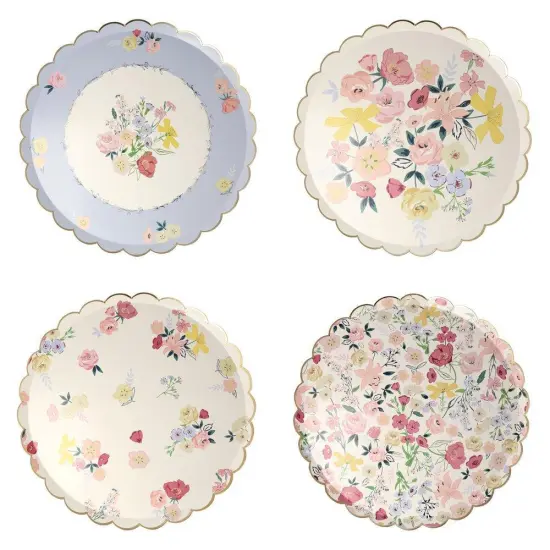ENGLISH GARDEN FLORAL PLATES {1}