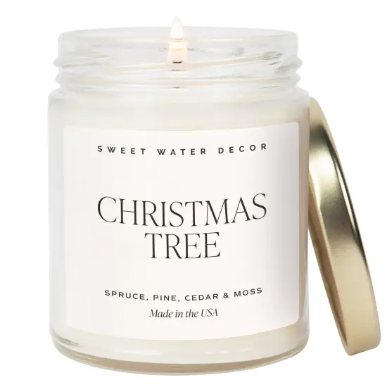 CHRISTMAS TREE SOY CANDLE {1}