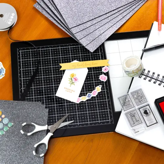 Harmony Diamond Chic Glitter Cardstock 8.5"X11" 20/Pkg-Midnight Masquerade {4}