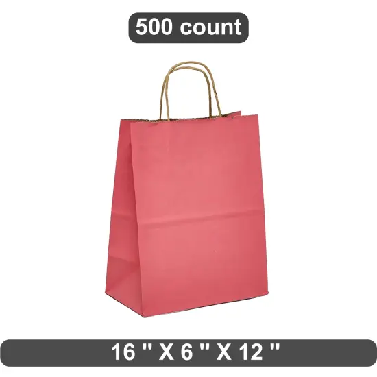 Generous Kraft Tinted Shopping Bag 16" x 6" x 12" {1}
