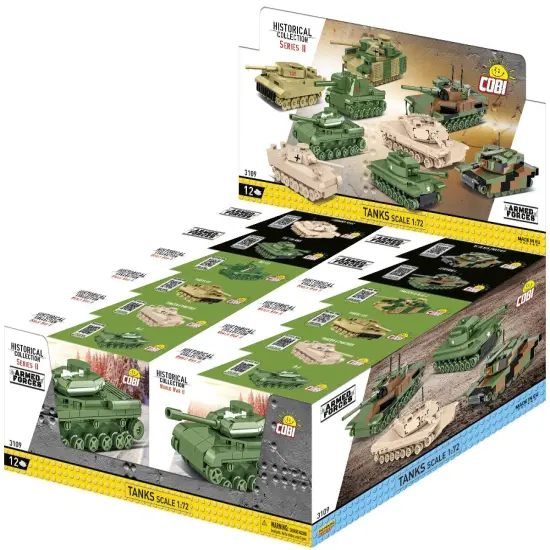 COBI Armed Forces CDU - 12 Tanks, Scale 1:72 SERIES II {1}