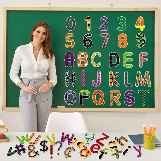 231 Pcs Halloween Bulletin Board Letters for Classroom 4 Inch Letters {5}