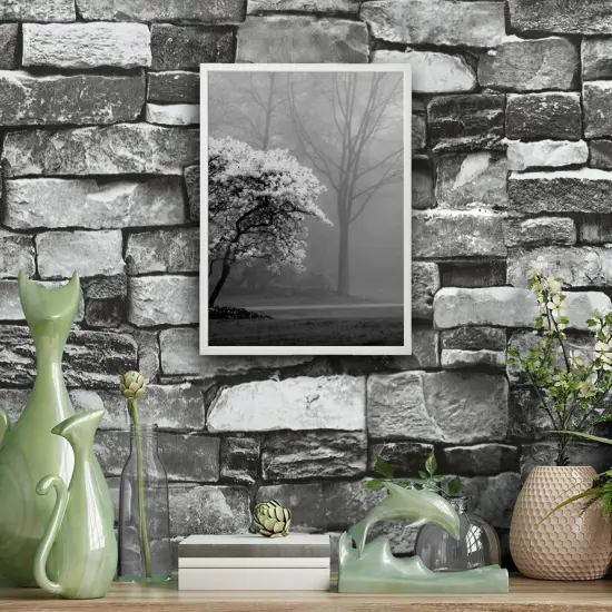 19&frac34;x27&frac12;" White Frame &ndash; Horizontal/Vertical, No-Nail Hanging, Safe Front Protection! {5}