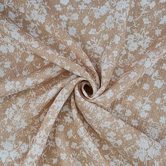 1 Yard Taupe Rayon Crinkle Crepon Apparel Fabric Stylish Drape, 50/52" Width {2}