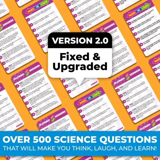 Board Game Higher or Lower Science | Family Card Game {2}