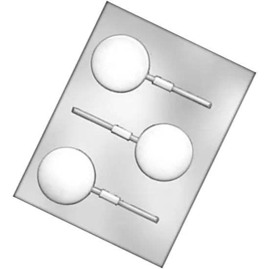 Craft Delicious Round Chocolate Suckers with This Mold {3}