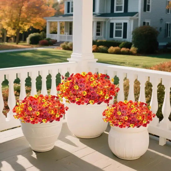 Artificial Fall Flowers for Outdoors Decoration {5}