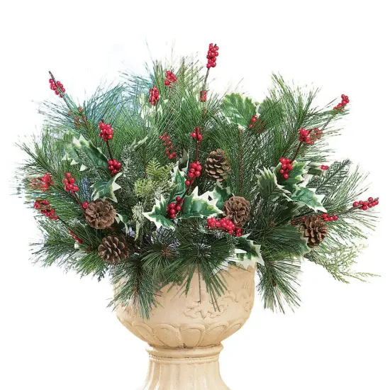 Collections Etc Pine and Berry Christmas Floral Picks {2}
