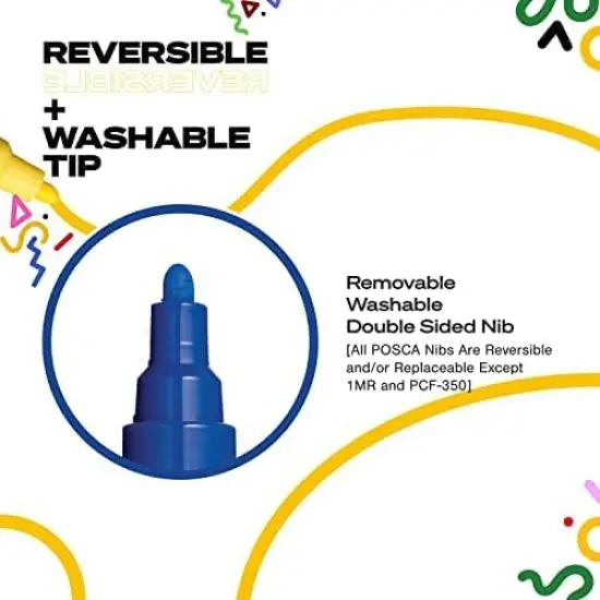 Set of 15 Acrylic Art Pens for Coloring Fabric {5}