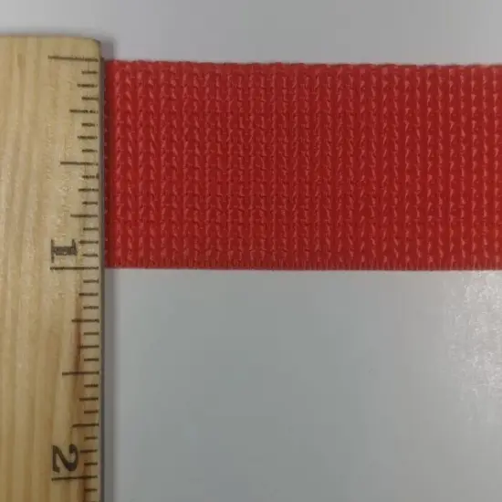 1" Polypropylene Webbing - 20 Continuous Yards Red {2}