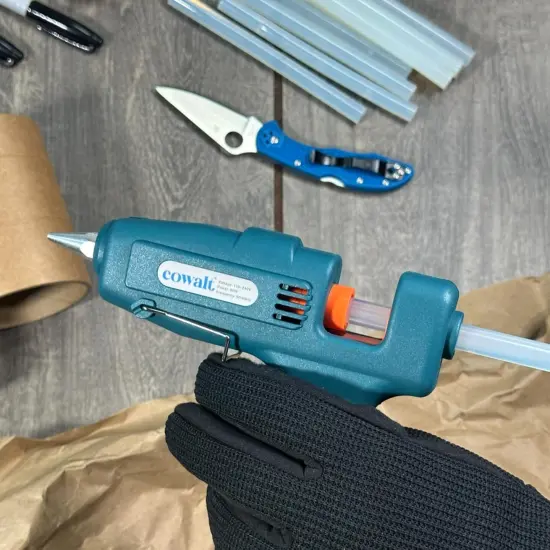 Professional Hot Glue Gun and Sticks Set Full Size 60W High Power Fast Heating Heavy Duty Silicone Glue Gun Kit for Crafts, DIY Repairs (Green) {3}