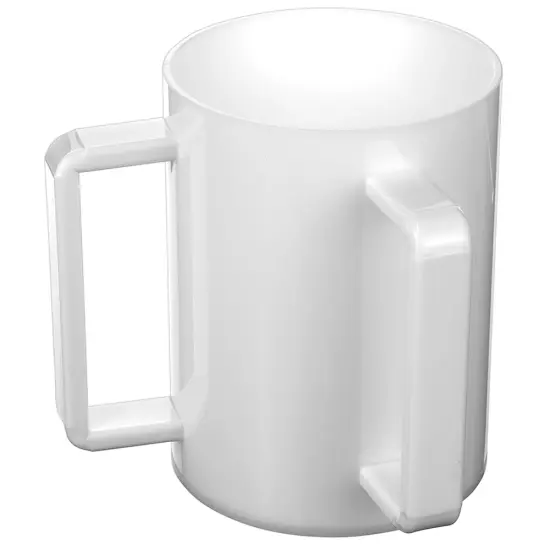 Lucite Wash Cup White With White Handle {2}